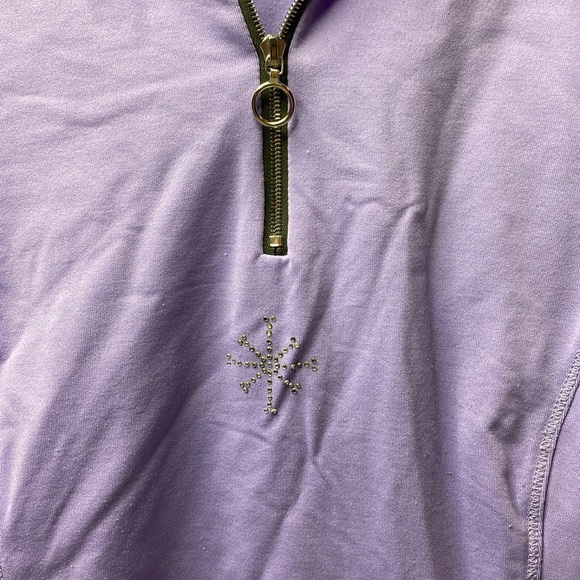 NILS purple 1/4 zip long sleeve jacket size large - Picture 4 of 4
